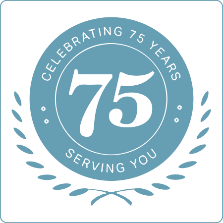 Celebrating 75 years serving you